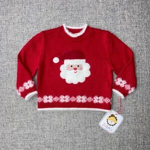 Zubels 18m cotton Santa sweater NWT